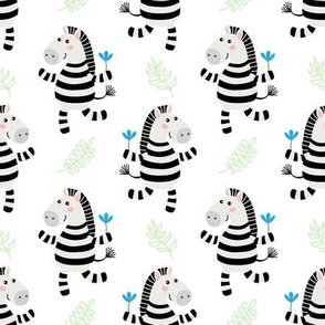 Cute cartoon zebra