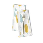 Cute Cars Trees  Quilt Beige