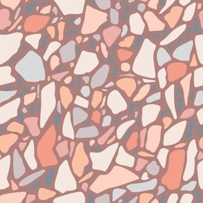 warm color terrazzo