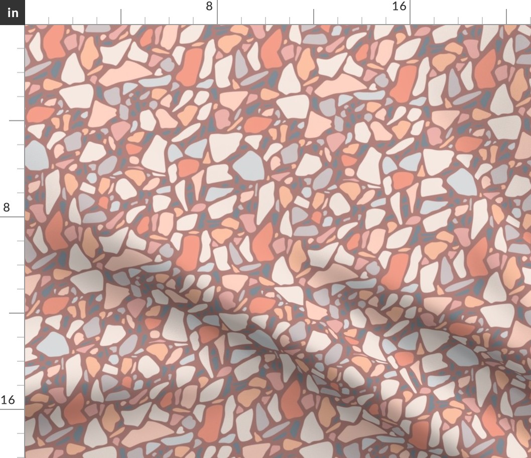 warm color terrazzo