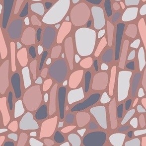 brown and gray terrazzo texture