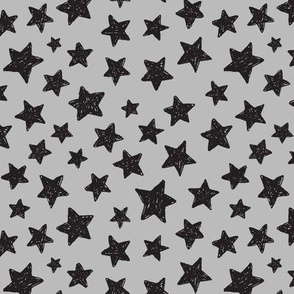 black stars on gray