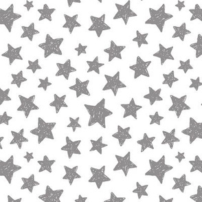 gray stars on white