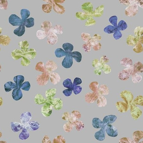 mother-of-pearl flowers - blue