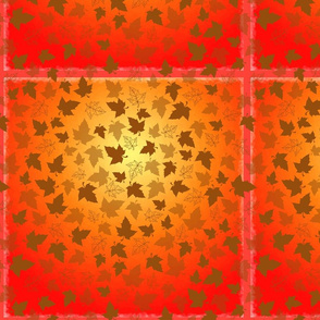 Autumn leaves - Sunset Leaf Squares