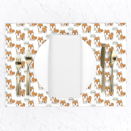 Shiba Inu Small on White