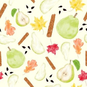 cinnamon pear toss - ivory