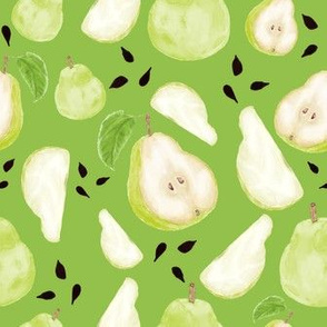 juicy pear toss - apple green