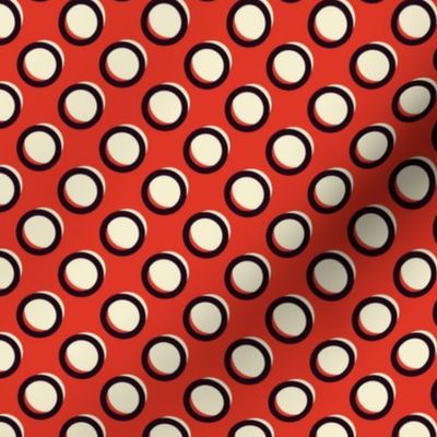 Circles on Red