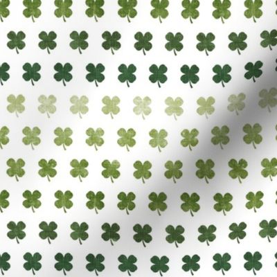 ombre four leaf clovers - luck - st patricks day shamrocks - LAD20