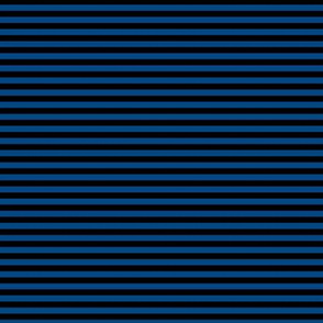 Small Blue Bengal Stripe Pattern Horizontal in Black