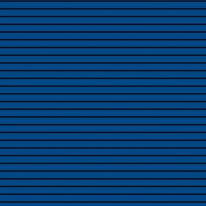 Small Blue Pin Stripe Pattern Horizontal in Black