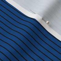 Small Blue Pin Stripe Pattern Vertical in Black