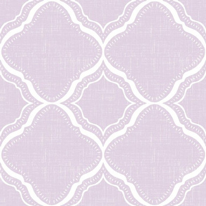 rustic quatrefoil-soft lilac