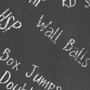 Crossfit Chalkboard Medium Dirty - Extra large scale