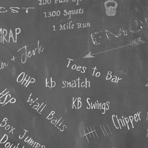 Crossfit Chalk board  Dirty texture  - extra large scale