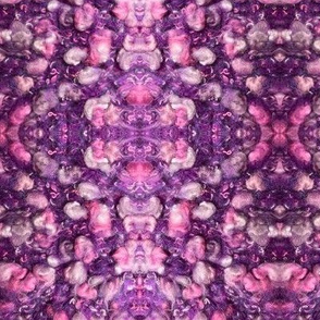 Pink & Purple Nubby Flower Knit