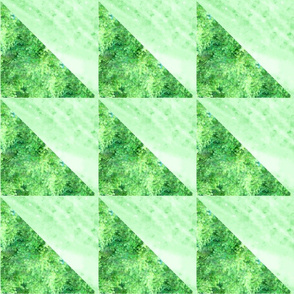 Textured triangles leaves and marble bright green 1 turn