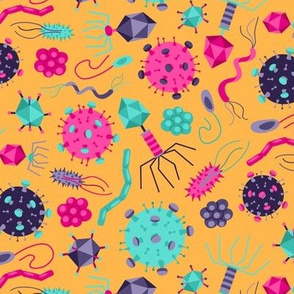 Viruses and Bacteria (Orange)