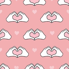 Heart Hands (pink) 