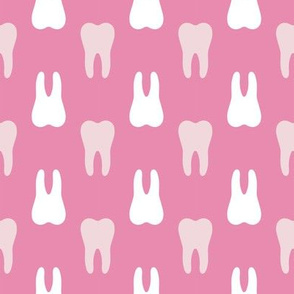  hot pink dental teeth