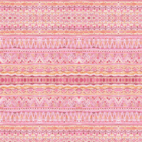 Pink and gold boho - small scale