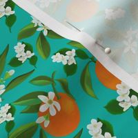 Orange Blossoms and Jasmine-- Teal