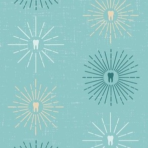 LARGE CUSTOM wallpaper - aqua stars