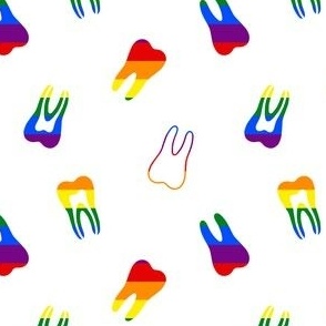 PRIDE RAINBOW TEETH