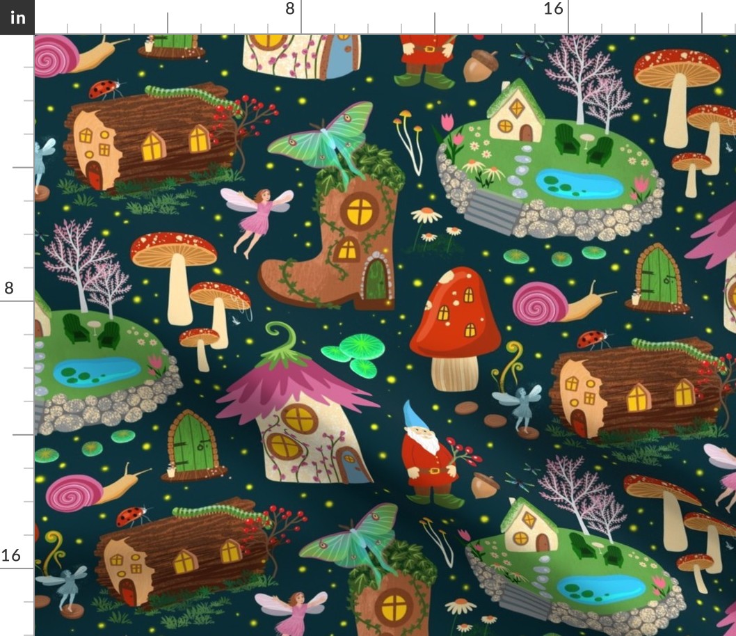 Realm of the Fae Folk Fabric | Spoonflower