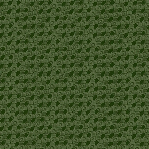 Jungle Pattern | Dark Green Arch Illustrated Print
