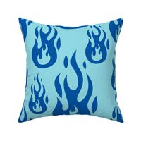 Blue Flames Aesthetic EGirl Fire Combustion Y2K Hot Burning