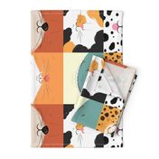 Animal Face Mask Fabric Fat Quarter (version 3)