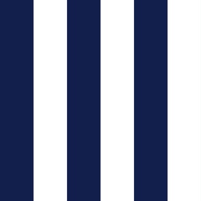 classic 3 inch wide stripes navy blue white