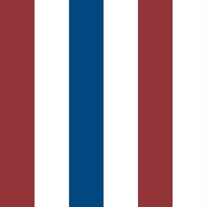 classic 3 inch wide stripes, red, white and blue, independence day, july 4th, 4th of july