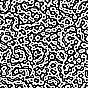 bubbly Turing pattern 2 - black and white