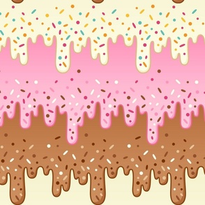 Ice Cream Drips 5" Neapolitan