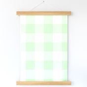 Pastel Green Buffalo Check - Large Scale Gingham Plaid