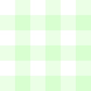 Pastel Green Buffalo Check - Large Scale Gingham Plaid