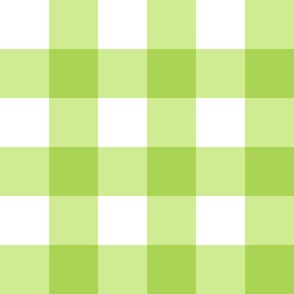 Spring Green Buffalo Check - large Scale Gingham Plaid
