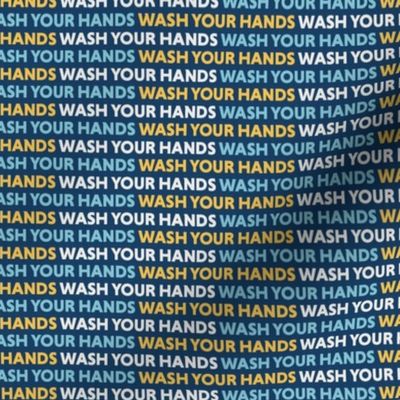 Wash Your Hands Blue