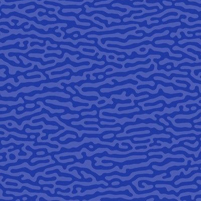 wave or tree bark pattern, morning blue - Turing pattern #5