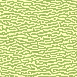 wave or tree bark pattern, green tea - Turing pattern #5