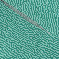 wave or tree bark pattern, teal - Turing pattern #5