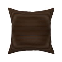 Small Dark Cocoa Pin Stripe Pattern Horizontal in Cinnamon Spice