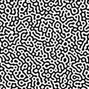 squiggle Turing pattern #7 - black and white