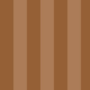 Large Cinnamon Spice Awning Stripe Pattern Vertical in Almond Color