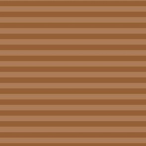 Cinnamon Spice Bengal Stripe Pattern Horizontal in Almond Color