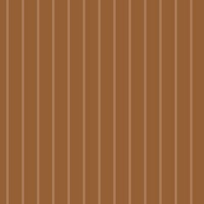 Cinnamon Spice Pin Stripe Pattern Vertical in Almond Color