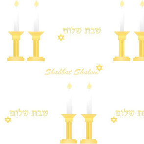 Shabbat shalom - shabbat candles